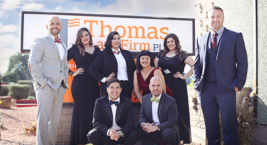 Thomas Law group photo outside